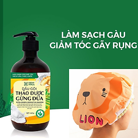 Dầu gội thảo dược gừng dừa COCAYHOALA hết gàu, hết ngứa, hết rụng tóc, Tặng Mũ Trùm Tóc Ngẫu Nhiên