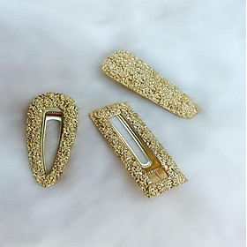 Sét 3 kẹp tóc mái kim loại Retro ấn tượng KAH158