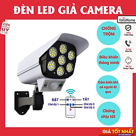 Mua Đèn LED Năng Lượng Mặt Trời Giả Camera Ngoài Trời Cảm Ứng Chuyển Động Tự Động Bật Tắt Chống Trộm  Chống Nước IP67 Có Điều Khiển
