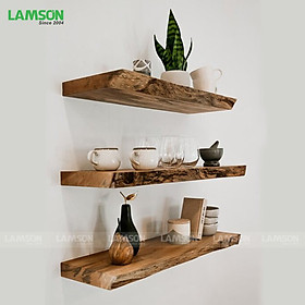 Mua Thanh Ngang Kệ  Giá Treo Âm Tường Giấu Chân Gỗ Nguyên Khối Tự Nhiên  Decor Trang Trí Nhà