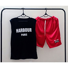 Đồ Bộ Mặc Nhà Dạo Phố FREE SHIP Áo Thun Ba Lỗ Nam In HARBOUR PARIS Siêu Đẹp, ĐỒ BỘ CHẤT LIỆU THUN LẠNH IN 3D USA, HARBOUR PARIS MẶC Ở NHÀ, DẠO PHỐ SIÊU CHẤT CHO MÙA HÈ, Bộ Đồ Thể Thao Ba Lỗ Nam , Dạo Phố, Đồ bộ nam, Bộ đồ Nam Thể Thao Sát Nách Phong Cách Năng Động, Đồ bộ nam tập gym, set quần áo thể thao nam nữ mặc nhà Unisex 3 lỗ phong cách Ulzzang in chữ HABOUR