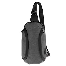 Sling Chest Bag Shoulder Backpack Crossbody Bag with USB Charging Port for Men Women Hiking Cycling Camping Daypacks