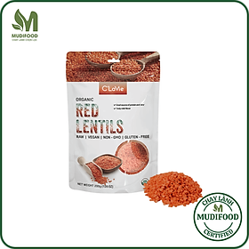 Đậu Lăng Đỏ Hữu Cơ C'Lavie 200g - Dùng Nấu Sữa Hạt, Cháo Ăn Dặm Cho Bé, Eatclean, Ăn Chay, Healthy