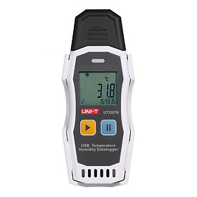 UNI-T Portable USB Data Logger for Temperature and Humidity, Reusable Temperature Data Recorder Humiture Recording Meter, with Built-in Software to Generate PDF and XLS Reports