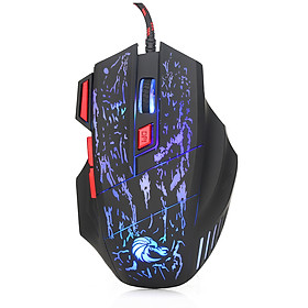 Chuột Chơi Game Có Dây USB HXSJ H300 7 Nút Cho Laptop (5500DPI)