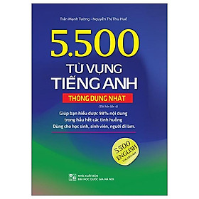 5500 Từ Vựng Tiếng Anh Thông Dụng Nhất (Bản Màu) - Tái Bản