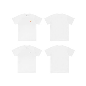 Combo 2 Áo thun 5THEWAY Tay Ngắn Trắng aka 2 PACK 5TW/RTW TRADITIONAL FIT TEE in WHITE TEE