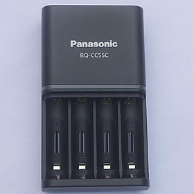 bộ sạc pin aa panasonic CC55C sạc nhanh hàng chính hãng