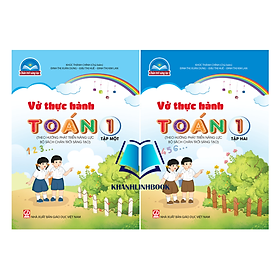 Sách - Combo Vở thực hành Toán 1 - tập 1 + 2 (Theo hướng phát triển năng lực Bộ Chân trời sáng tạo)