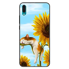 Ốp lưng in cho Huawei Y7 Pro 2019 Mẫu Mèo Ngủ