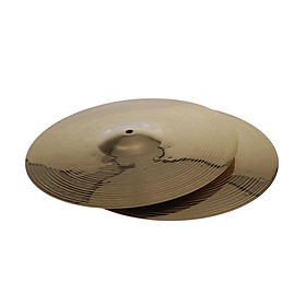 2 Pieces Brass  Crash Cymbal Hi Hat Cymbals for Drum Set 14inch