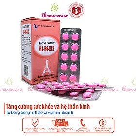 Vitamin 3B - Trivitamin B1-B6-B12 Hộp 100 Viên Nén Đ.Y - Bổ Sung Vitamin Nhóm B Giúp Tăng Cường Sức Đề Kháng