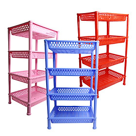 Kệ chén ly 4 tầng nhựa Chấn Thuận Thành đựng đồ đa năng 39x29x68 cm - hàng Việt Nam Chất Lượng Cao KNH4T20 nhiều màu (giao màu ngẫu nhiên)