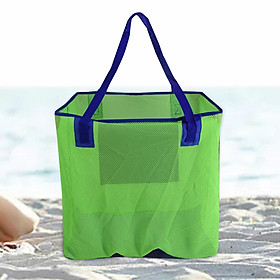 Mesh Beach Bag Large Beach Bag Tote Toys Towels for Beach Toys Children' Toys Picnic Tote