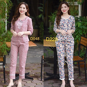 Quần Áo Mặc Nhà Mẫu Cổ Tròn, Đồ Bộ Sau Sinh 4 Ren Hoa Lá Đẹp - Giá Tiki  Khuyến Mãi: 170,000Đ - Mua Ngay! - Tư Vấn Mua Sắm & Tiêu