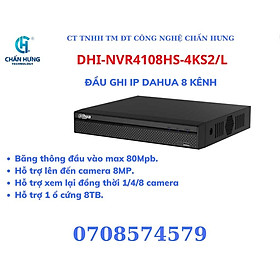 Mua Đầu ghi hình IP 8 kênh DAHUA DHI-NVR4108HS-4KS2/L - Hàng chính hãng