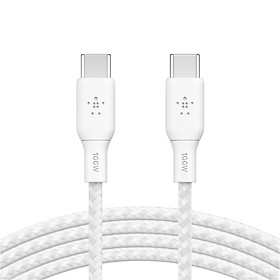 Cáp sạc nhanh USB Type C - C BOOST↑CHARGE Belkin 100W vỏ dù, 2M - Hàng chính hãng