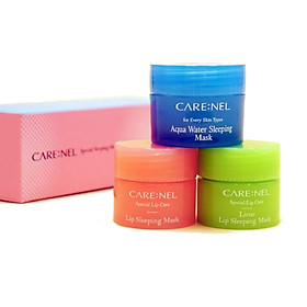Combo 3 mặt nạ ngủ môi và da Care:nel Sleeping Mask 50g