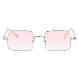 Vintage Metal Frame Sunglass for Women Men Rectangular Polarized Sun Glasses