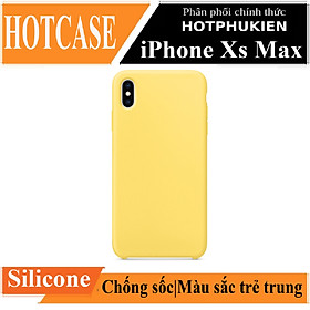 Ốp lưng silicon case chống sốc cho iPhone XS Max chống bám bẩn siêu mỏng mịn hiệu HOTCASE vật liệu cao cấp, dễ lau chùi - hàng nhập khẩu