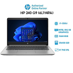 Laptop HP 240 G9 6L1Y4PA (i7-1255U | 8GB | 256GB | Intel Iris Xe Graphics | 14' FHD | Win 11) Hàng chính hãng