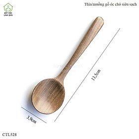 Mua Muỗng Gỗ Óc Chó Xúc Đồ Khô Decor HAHANCO Siêu Nhẹ Siêu Xinh (01 Chiếc)