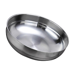 Stainless Steel Bowl For Noodle Udon Ramen Rice Double Insulated Dish Silver