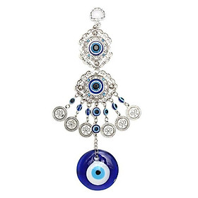 Evil Eye Pendants Amulet Blue Glass Turkish Wall Hanging Decoration for Home Living Room Car decor accessories