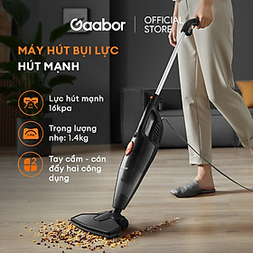 Máy hút bụi 2in1 GAABOR GVCW-M15A lực hút siêu mạnh 16000PA chổi quét 90 độ có bánh lăn - Hàng chính hãng