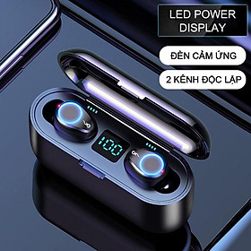 Tai nghe bluetooth không dây F9 True wireless Dock Sạc có Led Power Dislay - HÀNG CHÍNH HÃNG SINO