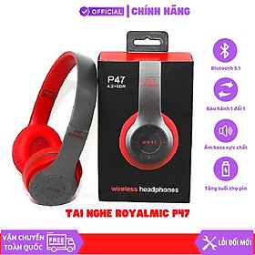Mua Tai Nghe Không Dây Kết Nối Bluetooth ROYALMIC P47 Có Khe Cắm Thẻ Nhớ - Hàng Chính Hãng