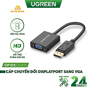 Cáp chuyển Displayport to VGA Ugreen 20415 - Hàng chính hãng