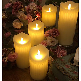 Combo 5 cây nến chảy cao 10cm, 12cm, 15cm,18cm, 20cm