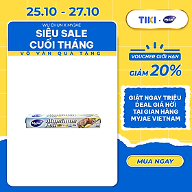 Giấy Bạc Màng Nhôm MyJae Đài Loan Để Bảo Quản, Nướng Thức Ăn, Bọc Thực Phẩm 30cm x 14m