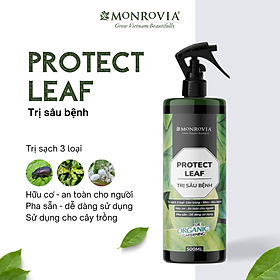 Phân bón hữu cơ TRỊ SÂU BỆNH MONROVIA giúp trị sạch côn trùng, nấm, sêu bệnh cho cây trồng dung tích 500ml