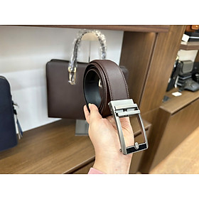 Dây Lưng Nam Thắt Lưng Da Chính Hãng GENCE LG60 Chất Liệu Da Bò Cao Cấp Màu Nâu