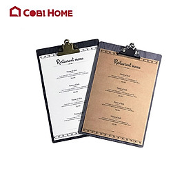 Mua Bảng kẹp menu vân gỗ nổi