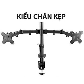 Mua Giá đỡ 2 màn hình Máy Tính Kẹp Bàn  chuyển động Đầy Đủ 360 độ cho màn Hình 10-27inch  tải trọng đến 9 9kg