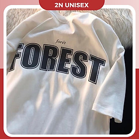 Áo thun tay lỡ form rộng unisex - Áo phông nam nữ oversize - T shirt Forest b