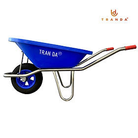 Mua Xe rùa Trần Đà thùng nhựa xanh  hiệu TranDa  sườn Inox 304 dày 1.5mm