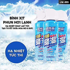 Bình Xịt Làm Mát Nội Thất Ô Tô Chai Xịt Giảm Nhiệt Tức Thì Dung Tích 260ml JW-001 JW-004 JW-005