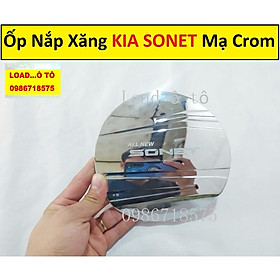 Ốp Nắp Bình Xăng Xe KIA SONET 2022-2023 Mẫu Nhựa ABS Mạ Crom Sáng Bóng