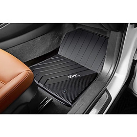 Thảm lót sàn xe ô tô BMW 5 series 2016- đến nay nhãn hiệu Macsim 3W - chất liệu nhựa TPE đúc khuôn cao cấp - màu đen