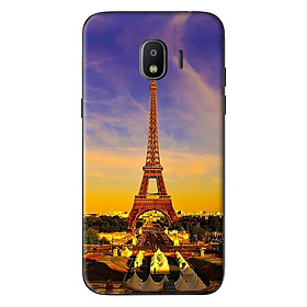 Ốp Lưng Dành Cho Samsung Galaxy J4 2018 - Mẫu Tháp Eiffel Hoàng Hôn