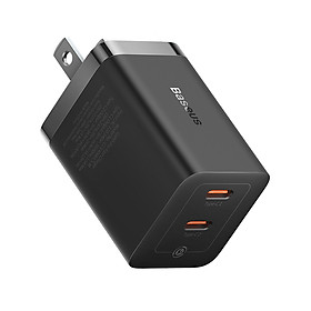 Mua Cốc Sạc Nhanh Nhỏ Gọn OS-Baseus GaN5 Pro Fast Charger C+C 40W US (Chân cắm dẹp US) (Hàng chính hãng)