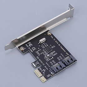 1 to 2 SATA 3.0 PCI E Slot Expansion Card with Internal SATA Header Port Adapter