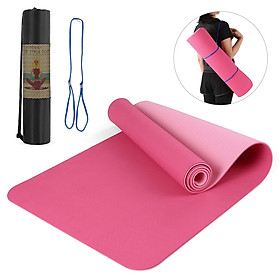 Thảm tập Yoga 2 màu thể thao dày chống trượt  72.05 × 24.01in-Size Loại 10