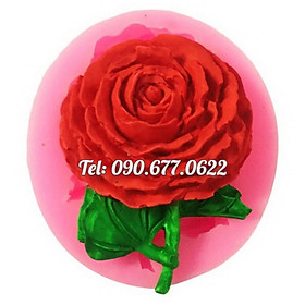 Mua Khuôn silicone làm rau câu hoa hồng cành loại 8 cm - Mã số 1442