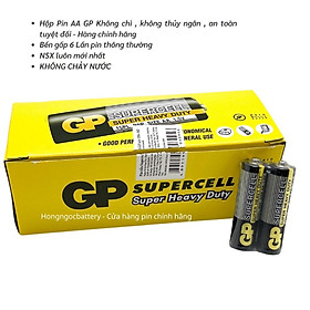 Hộp Pin AA 1,5V GP Batteries Siêu Bền , Không chảy nước - Hàng chính hãng