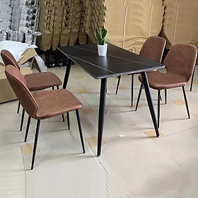 Mua Bộ bàn ăn mặt đá phiến ghế Nordic kèm 4 ghế 6 ghế